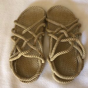 Brand new rope sandals. Boho. Hippie.